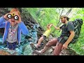 3 mile hike with adley  dad  backpack in mountains morning routine whats inside my camping bag