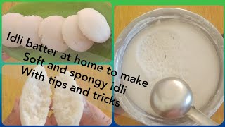 Idli Batter To Make Soft And Spongy Idlis At Home With Tips And Tricks | Prasadam |The Cooking Hub
