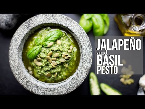 Jalapeño and Basil Pesto