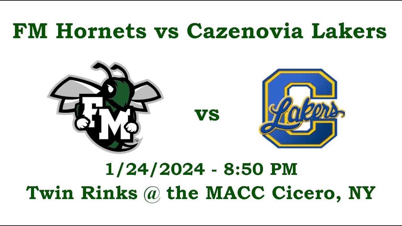 FayettevilleManlius vs Cazenovia Lakers 1/24/2024 YouTube