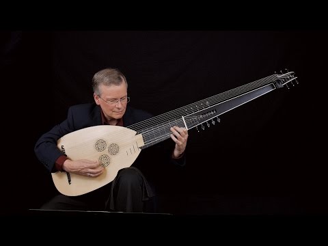 J.S. Bach: Prelude in C Minor "pour le luth" BWV 999;  David Tayler, archlute 4K UHD video