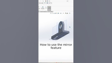 How to use mirror feature in SolidWorks #cad  #solidworks #solidworkstutorail