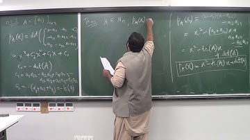 Lecture 7 (Part 4): Understanding characteristic polynomial of matrix and examples;