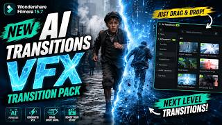 AI Transitions - New VFX Transitions in Filmora 15