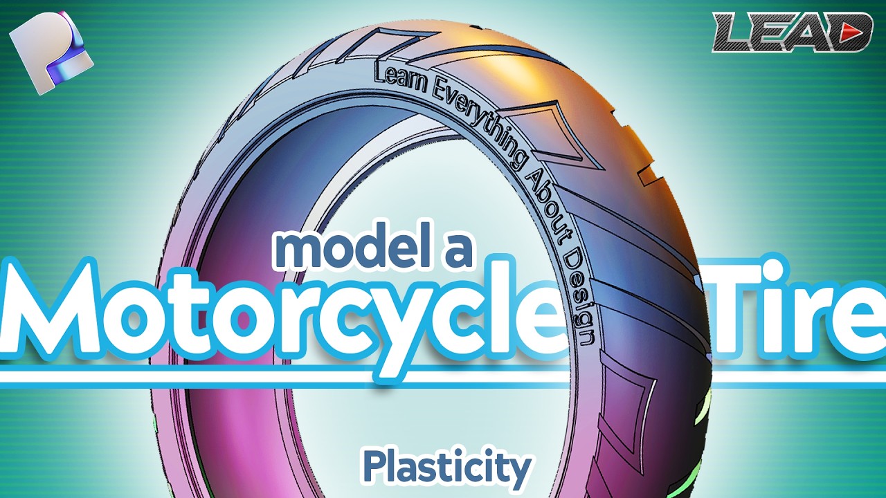 How To Model A Motorcycle Tire with Plasticity | Deform | Unwrap #plasticity #plasticity3d