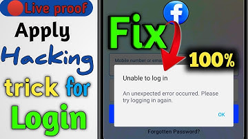 how to fix facebook login error | an unexpected error occurred facebook | facebook login error 2023