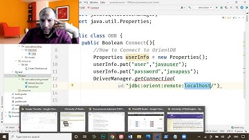 33  Modern Java Web  JDBC, DriverManager get connection to OrientDB