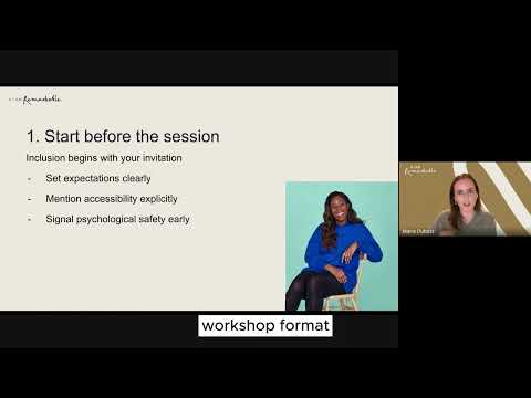 Video International Day of Persons with Disabilities | Access for All: Inclusive Facilitation in Practice
