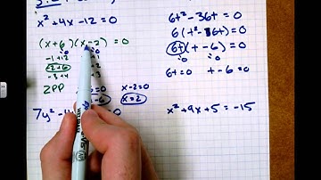 5.2 Solving Quadratics Using Factoring