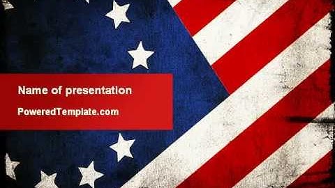 Betsy Ross Flag The First American Flag PowerPoint Template by PoweredTemplate.com