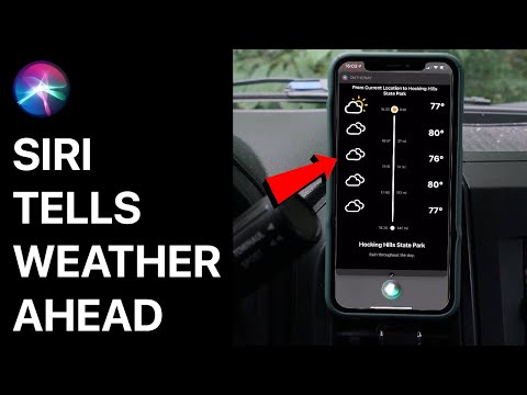 Ask Siri for weather on your route