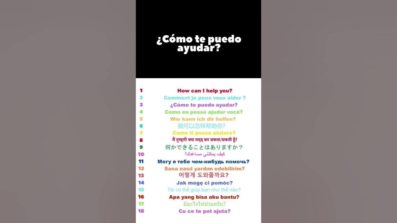 How to say HOW CAN I HELP YOU? in Spanish - YouTube - How Can I Help You In Spanish Audio