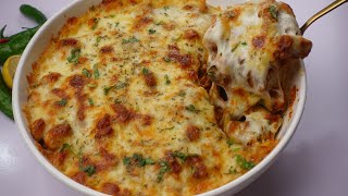 Baked Creamy Chicken Pasta,White Sauce pasta(Eid Special)By Recipes Of The World