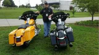 Сравнение приклада Street Glide FLHX 2013 года и слипонов CFR