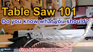 How to use a Table Saw / Set-Up / Safety / Kickback / What & Why // EP 63