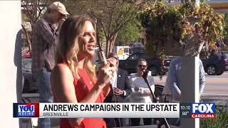 Annie Andrews campaigns in Greenville