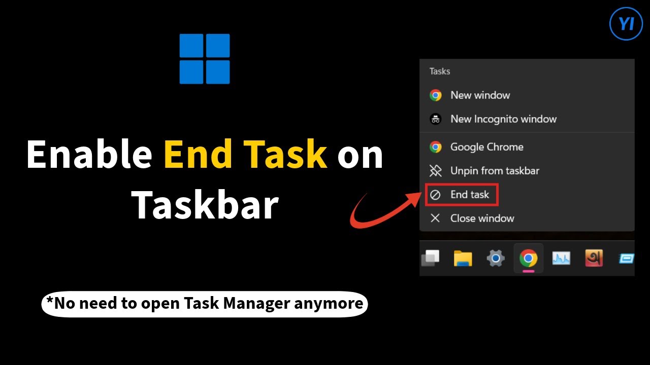 How to Enable End Task on Taskbar in Windows 11 | Your Informer - YouTube