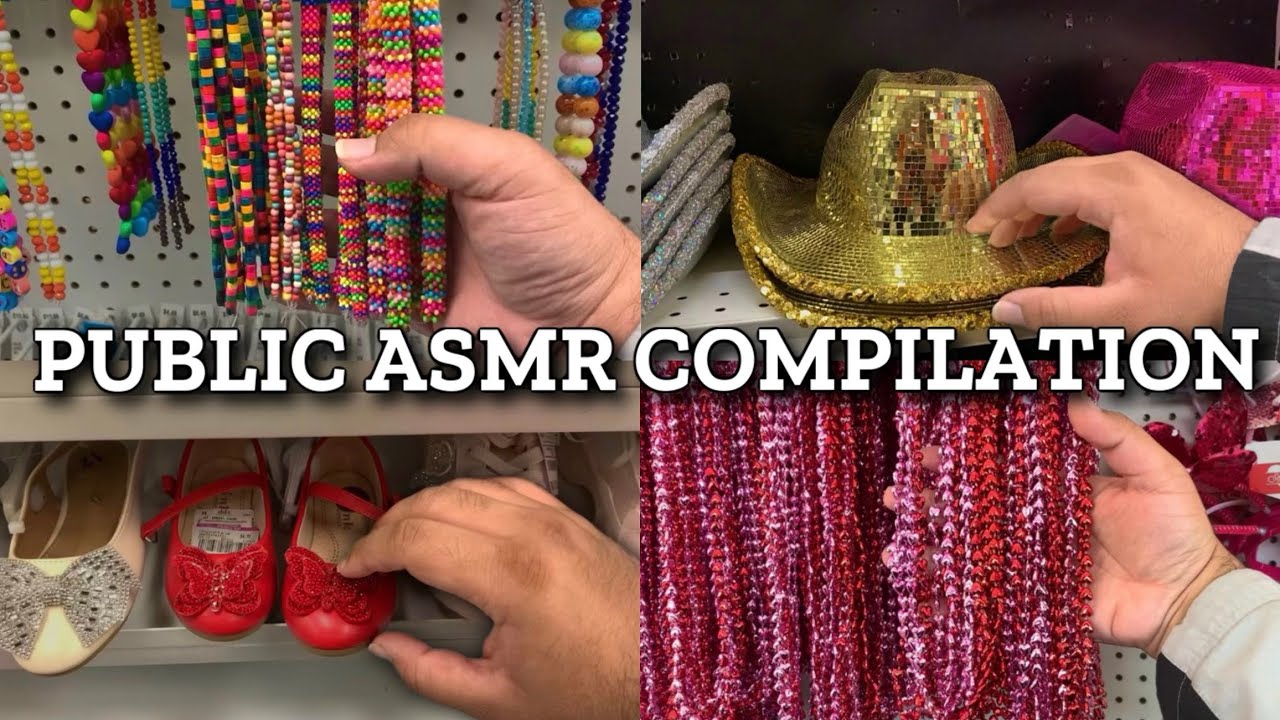 1+ HOUR of PUBLIC ASMR! 👠 (5 Different Locations) - lofi - YouTube