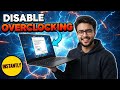 How to Disable Overclocking on Windows 10 | Control CPU Performance &amp; Heat