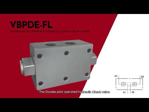 DOUBLE PILOT OPERATED HYDRAULIC CHECK VALVE FLANGEABLE VBPDE FL HFD Hydraulic 