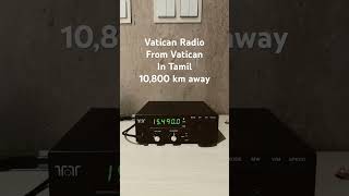Very loud Vatican Radio from 10,800 km away.
