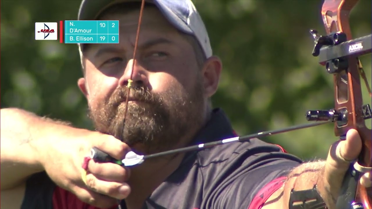 2022 U S Open Recurve Men Ellison Vs D Amour YouTube