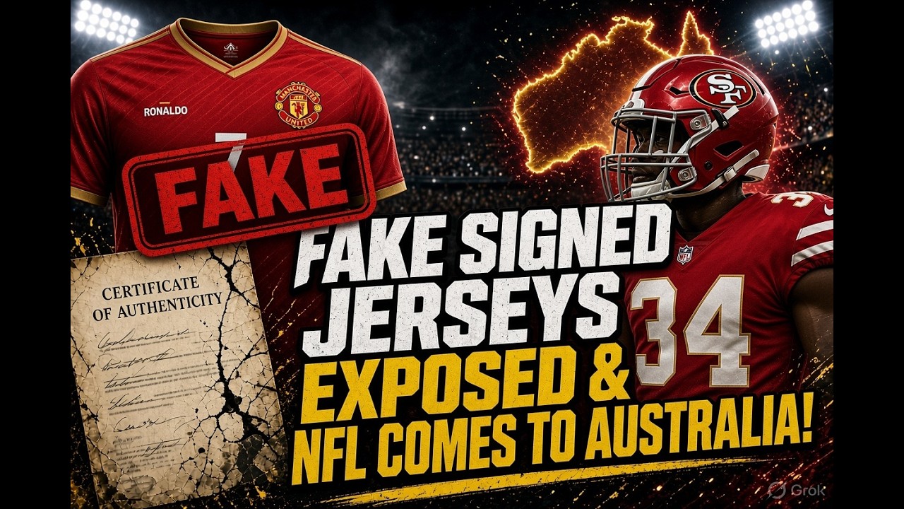FAKE SIGNED JERSEYS EXPOSED & NFL COMES TO AUSTRALIA! - 324