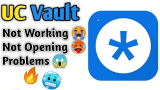 UC Vault Not Opening Problem | uc vault not working | uc vault old version 🔥part1 screenshot 5