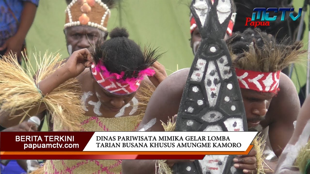 DINAS PARIWISATA MIMIKA GELAR LOMBA TARIAN BUSANA KHUSUS AMUNGME KAMORO