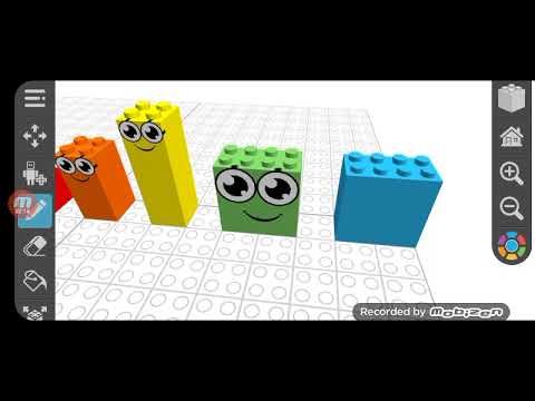 Numberblocks building 1 to 10 draw bricks - YouTube