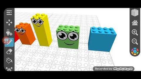 Numberblocks building 1 to 10 draw bricks
