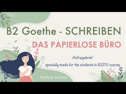 Video: Wie schreibe ich einen Anfragebrief?