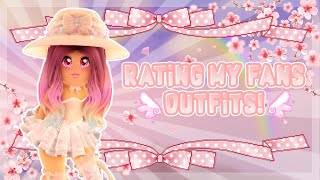 [Royale High] Rating My Fans Outfits!
