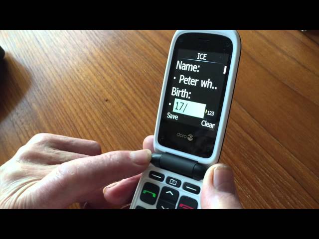 Teléfonos MOVILES para Mayores SENCILLOS con teclas y pantalla grandes DORO  2404 - Mundo Dependencia