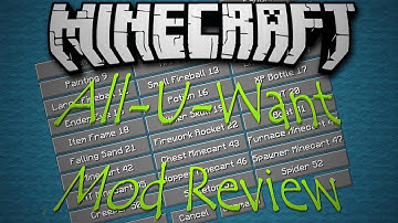 All U Want Mod 1.16.3/1.15.2/1.12.2/1.9/1.8/1.7.10