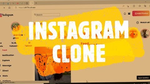 INSTAGRAM CLONE USING HTML AND CSS