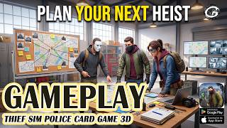 Thief Sim Police Card Game 3D First Impressions Gameplay - New Mobile Game (Android/IOS) screenshot 1