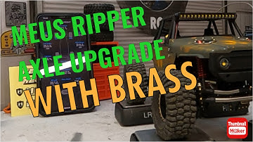 Fitting MEUS RACING straight aluminium axles with brass to the Ripper V2 will it be better?