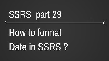 SSRS Format Date Part 29
