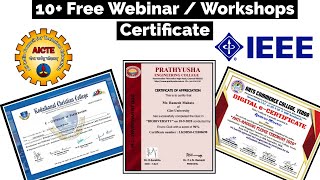 Free Government Webinar / Workshop  With Free Certificate | Free Certificate