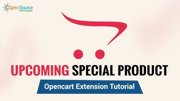 Upcoming Special Product - OpenCart Video Tutorial