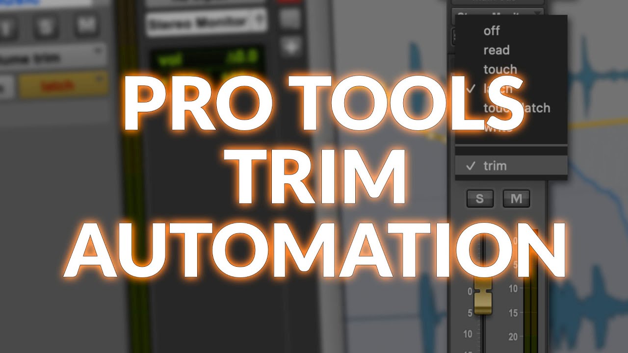 Pro Tools Trim Automation Mode - YouTube