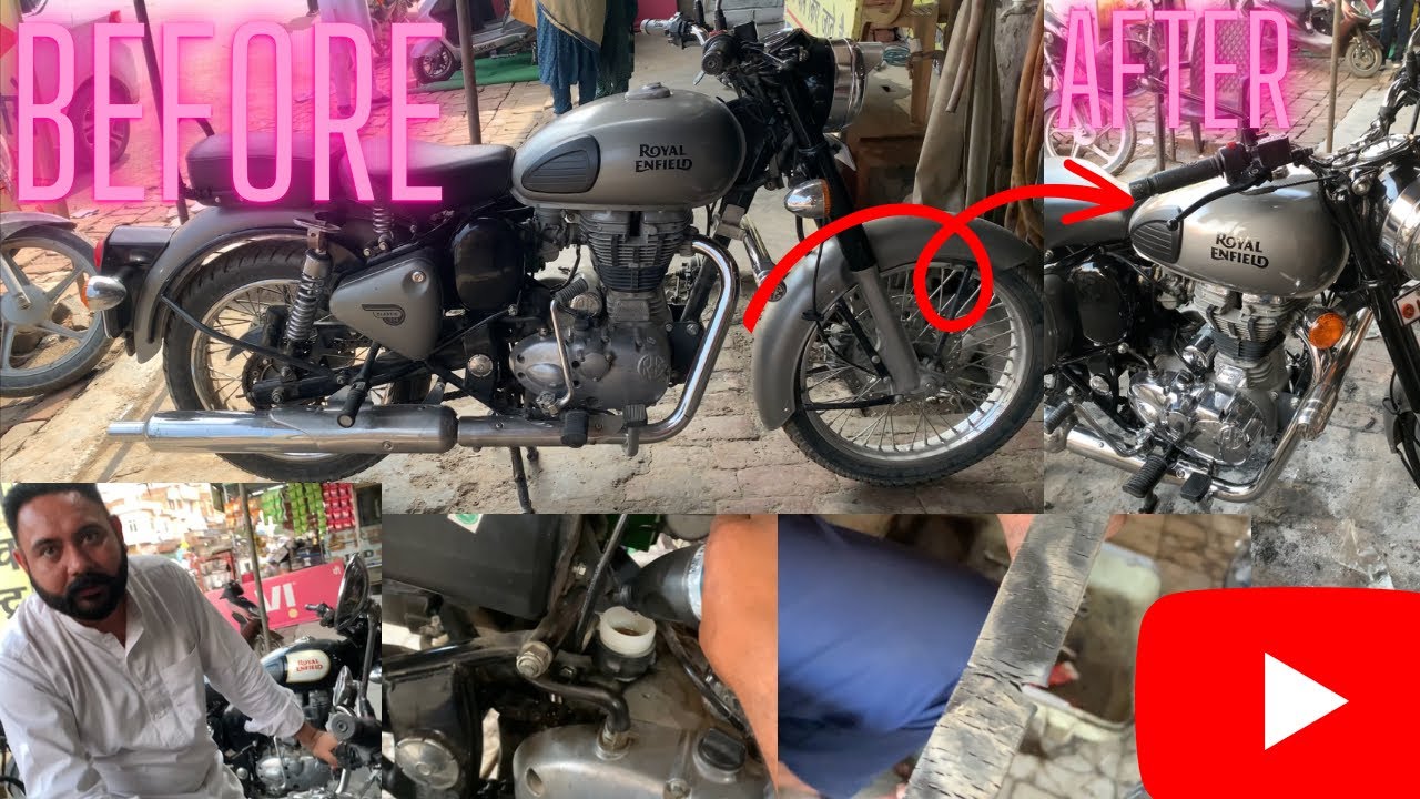 How to do bullet service. Bullet buffing and rubbing. Classic 350. Customer satisfied😊😊. 