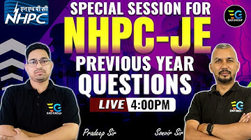 NHPC JE Previous Year Paper Solution | IMPORTANT SESSION  | NHPC JE 2023 EXAM PREPARATION  |#nhpcje