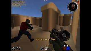 AssaultCube ac_desert3 CTF 150 frags in 25 min pub