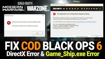 Call of Duty Black Ops 6 Crash Handler – Application Has Unexpectedly Stopped Working & sp24-cod.exe
