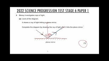 2022 stage 6-p1-science progression test-questions-with answer explained primary past papers-easy