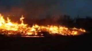 Protesters set fire to Dakota Access camp before leaving