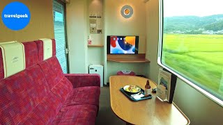 First Class Private Room on Japan's Intercity Train to Kyoto | Shimakaze