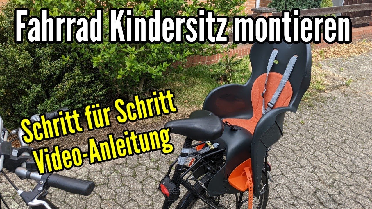 Kindersitz Fahrrad montieren passend für jedes Fahrrad Sicherheits Kindersitz